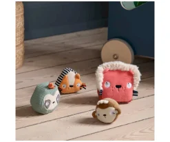 4 Bloques Sensoriales Blanditos Apilables Wildlife