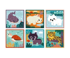 9 Cubos de Cartón Animales