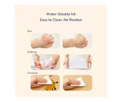 6 Marcadores Lavables