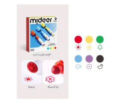 6 Marcadores Lavables