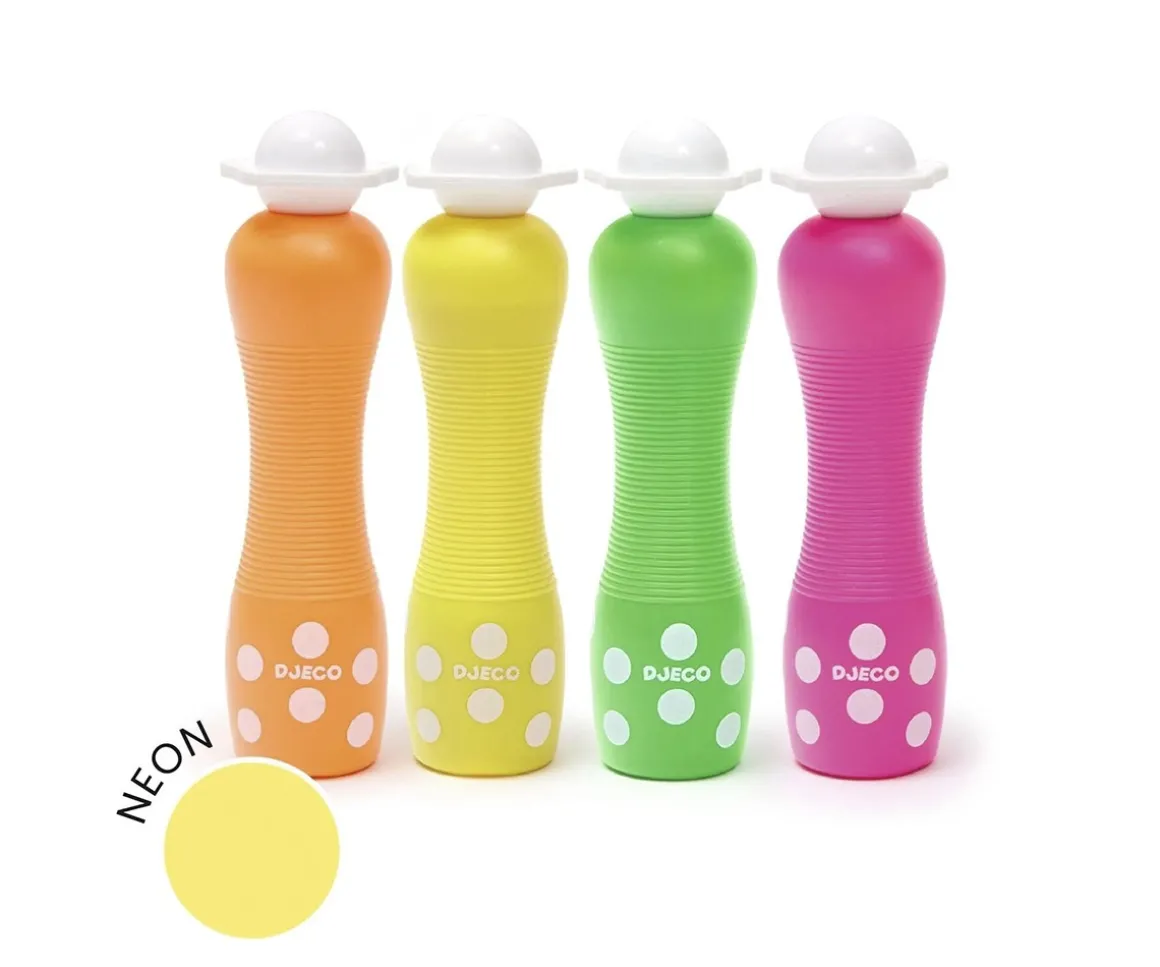 4 Marcadores Puntos Grandes Neón