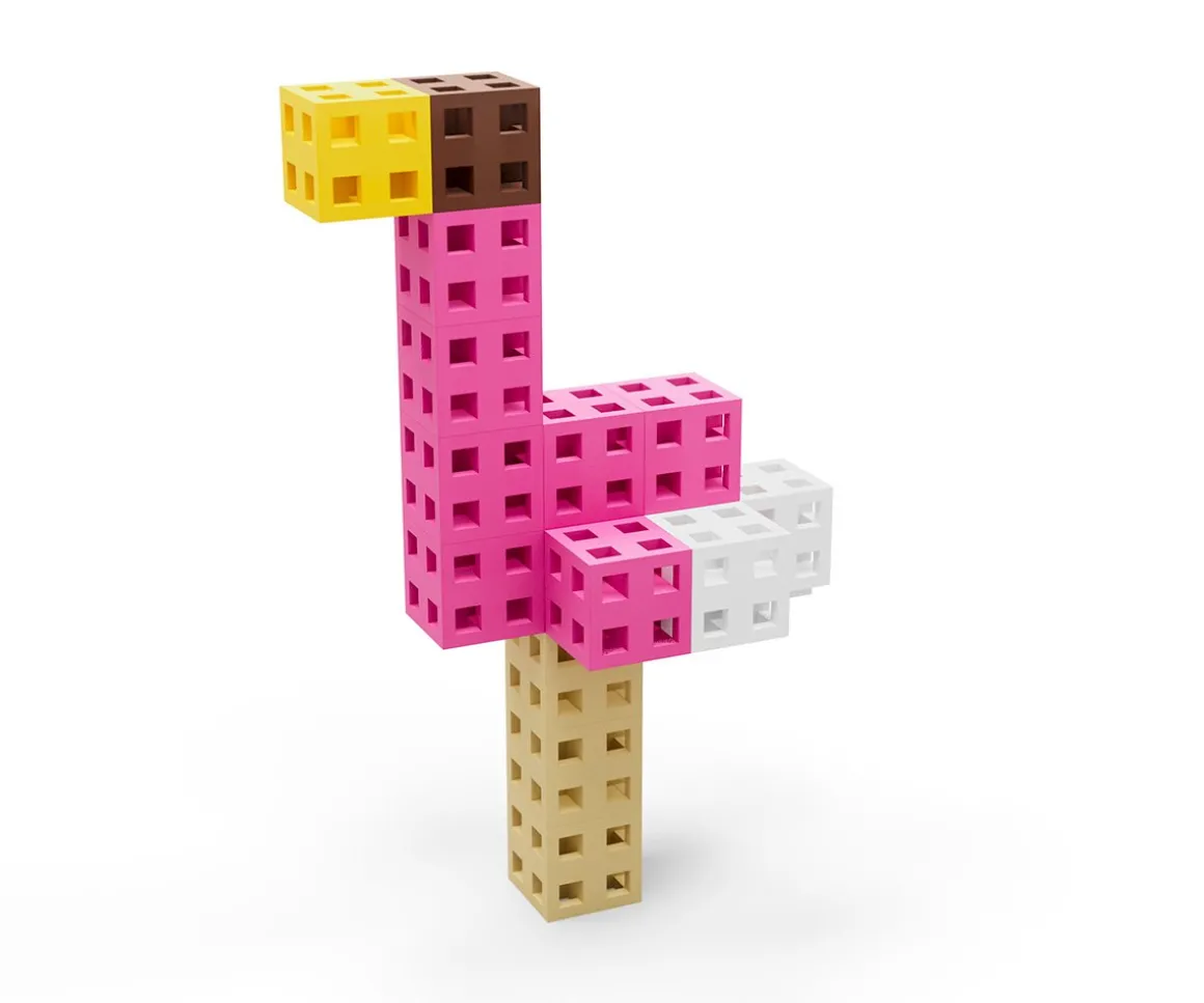 50 Piezas de Construcción Classic CUBE Pink