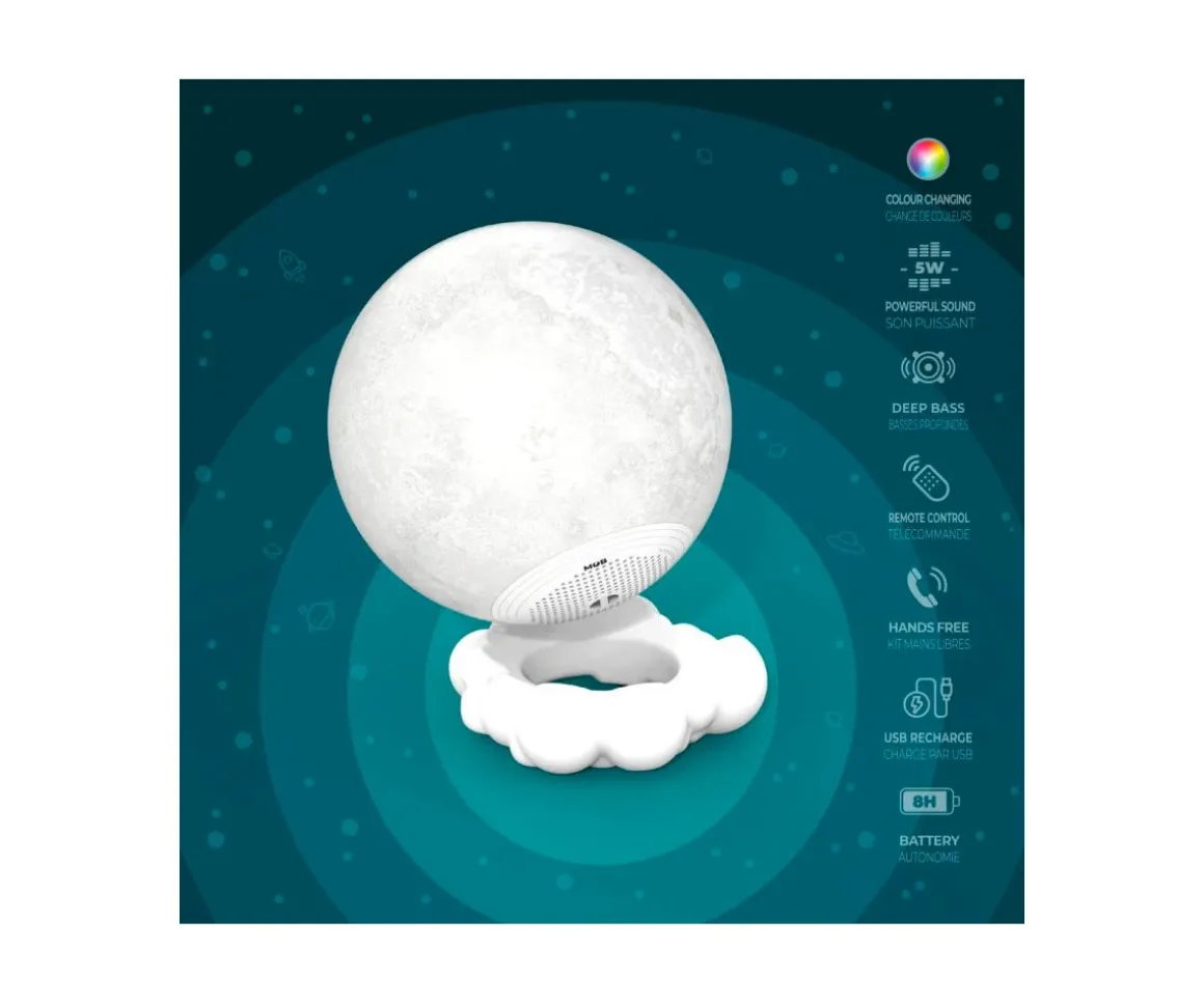 Altavoz con Iluminación Luna Multicolor