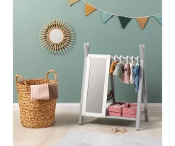 Armario Perchero para Muñecas Viola Gris/Blanco