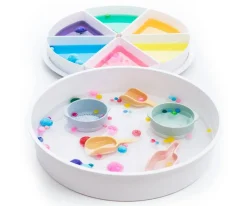 Bandeja Sensorial PlayTray con Compartimentos y Tapa Extraíbles
