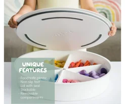 Bandeja Sensorial PlayTray con Compartimentos y Tapa Extraíbles