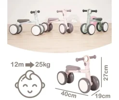 Bicicleta de Equilibrio Lite Gris