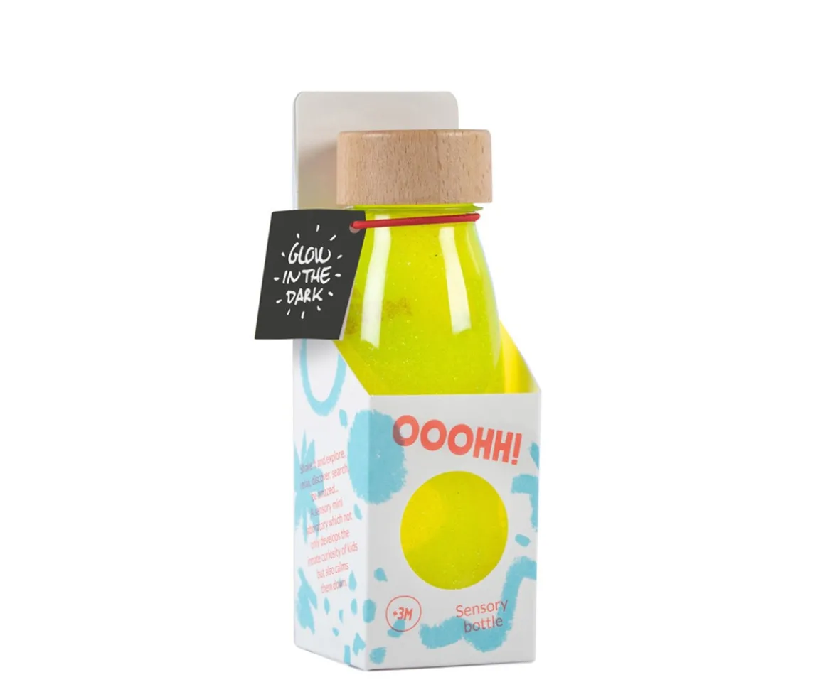 Botella Sensorial Flotante Float Fluo Yellow Glow
