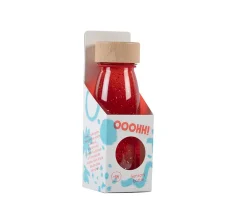 Botella Sensorial Flotante Roja