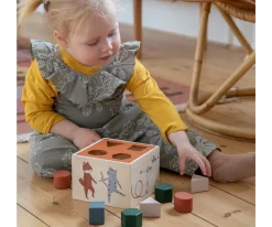 Caja de Formas de Madera Sebra Busy Builders & Teeny Toes