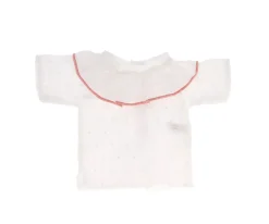 Camisa Cutie con Volante Plumeti Rosa para Muñeco