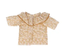 Camisa Cutie con Volante Floral Hiladi para Muñeco