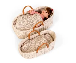 Capazo Moisés Mediano Croché para Muñecas