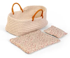 Capazo Moisés Pequeño Croché para Muñecas