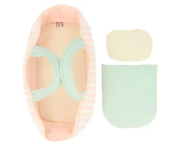 Capazo Muñecas Stripes Pink