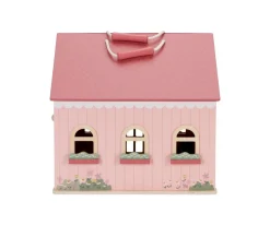 Casa de Muñecas de Madera Portable