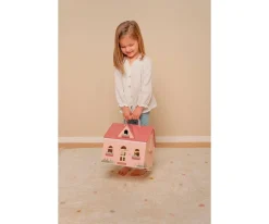 Casa de Muñecas de Madera Portable