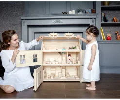 Casa de Muñecas de Madera Victoriana