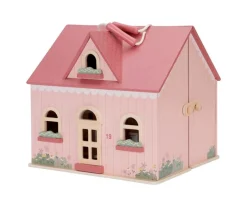 Casa de Muñecas de Madera Portable