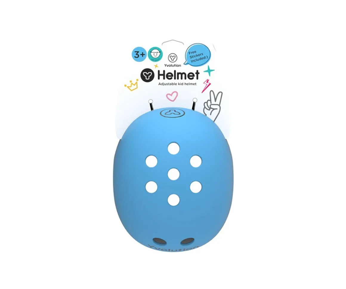 Casco Mediano Azul Yvolution