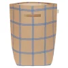 Cesta Almacenamiento Grande Vibes Brown Blue Windowpane