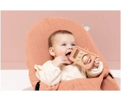 Cámara de Silicona y Madera para Bebés Mrs. Cat