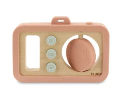 Cámara de Silicona y Madera para Bebés Mrs. Cat