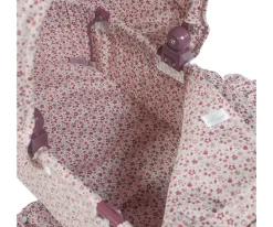 Cochecito Cuco Ruedas Grandes Cherry Flores para Muñecas