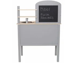 Cocina Gris con Olla y Sartén