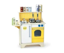 Cocinita de Madera Mostaza