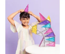 Construcción Connetix Glitter Unicorn 56 piezas