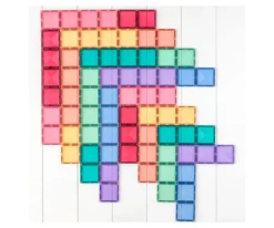 Construcción Connetix Pastel Rectángulo 24 piezas