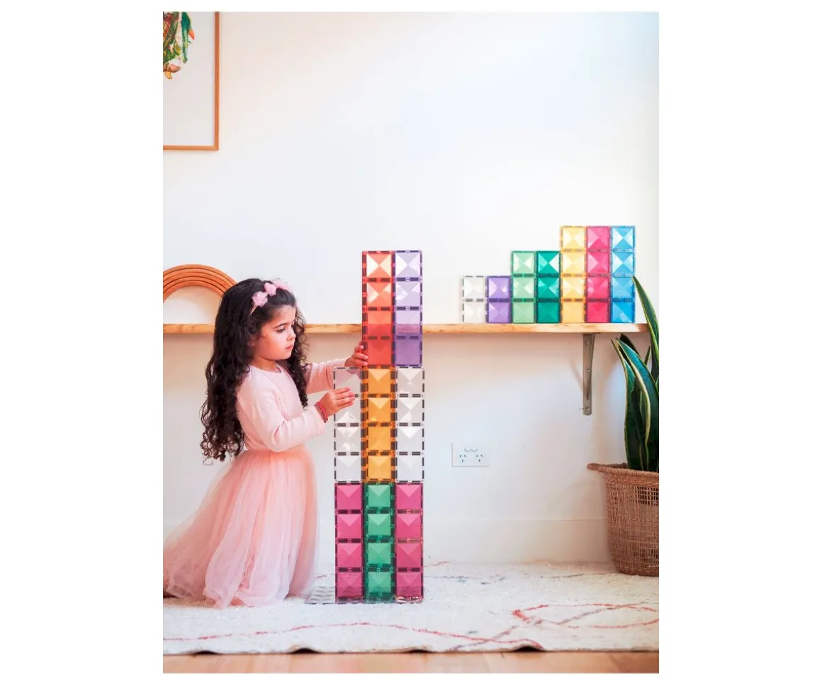 Construcción Connetix Pastel Rectángulo 24 piezas