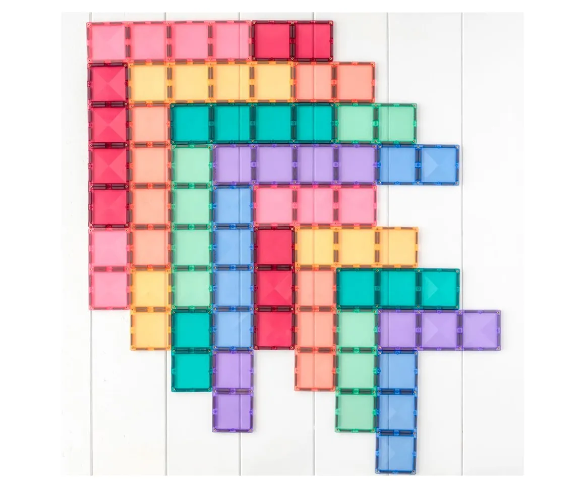 Construcción Connetix Pastel Rectángulo 24 piezas