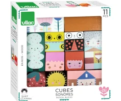 Cubos Apilables Sonoros por Suzy Altman.
