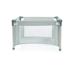 Cuna de Viaje Tom Vichy Verde para Muñecas