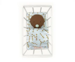 Cuna Gommu Pocket Stars Crib Grey