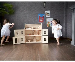 Dormitorio Clásico para Casa de Muñecas