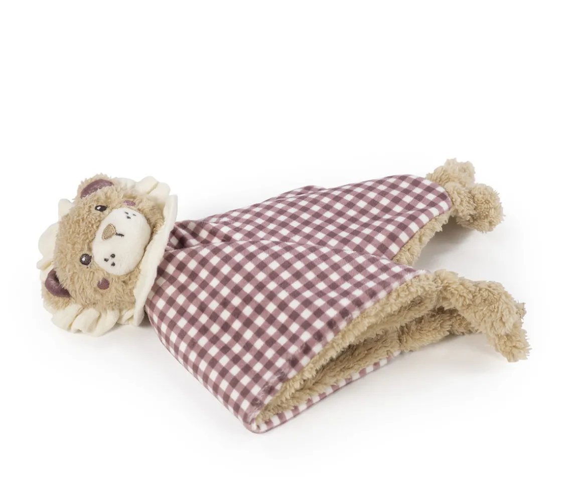 Doudou León Gala Cerise Personalizable