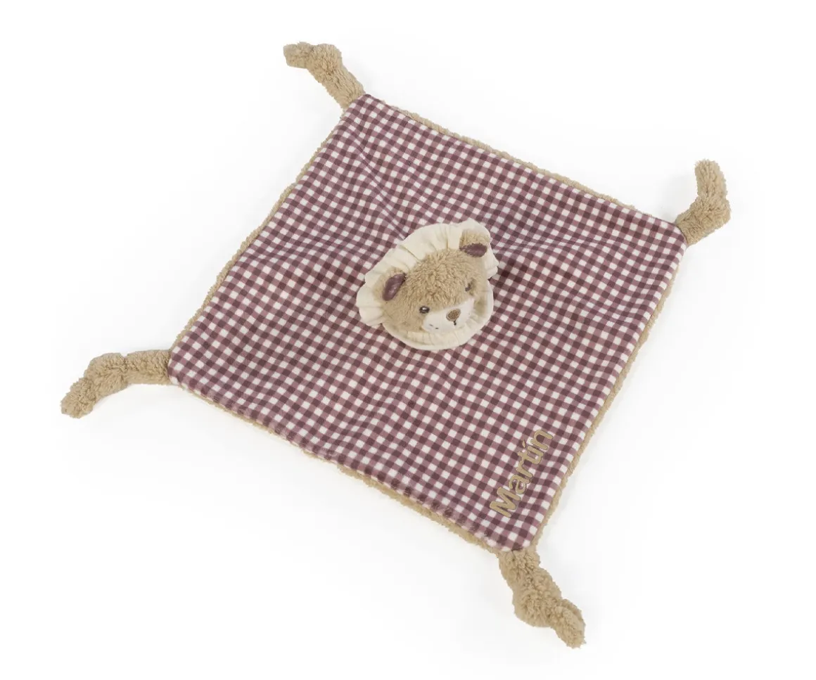 Doudou León Gala Cerise Personalizable