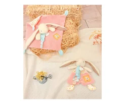 Doudou Sujetachupetes Lapin Ciboulette Personalizable