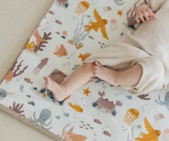 Enrollagateo Impermeable Animales del Mar con Figuras Sensoriales y Espejo