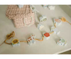 Figuras de Madera para Enlazar Cordones Little Farm