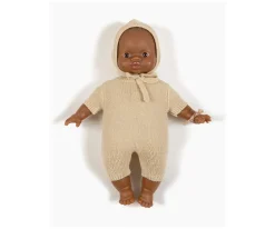 Gorro de Punto Crema Élie para Minikane Babies