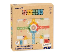 Juego de Mesa 2 en 1: Ludo y Juego de la Serpiente