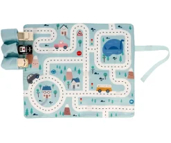 Juego Mantel con Circuito Azul + 3 Coches