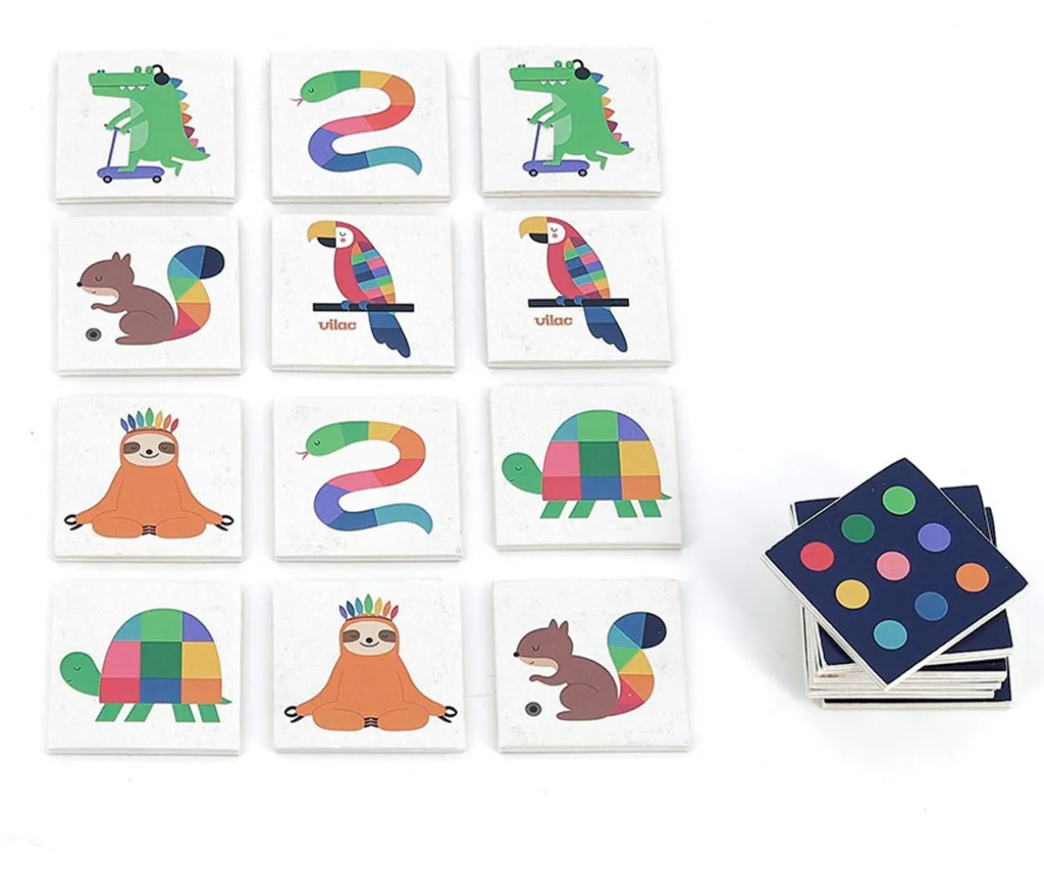 Juego Memo Animales 48 Piezas