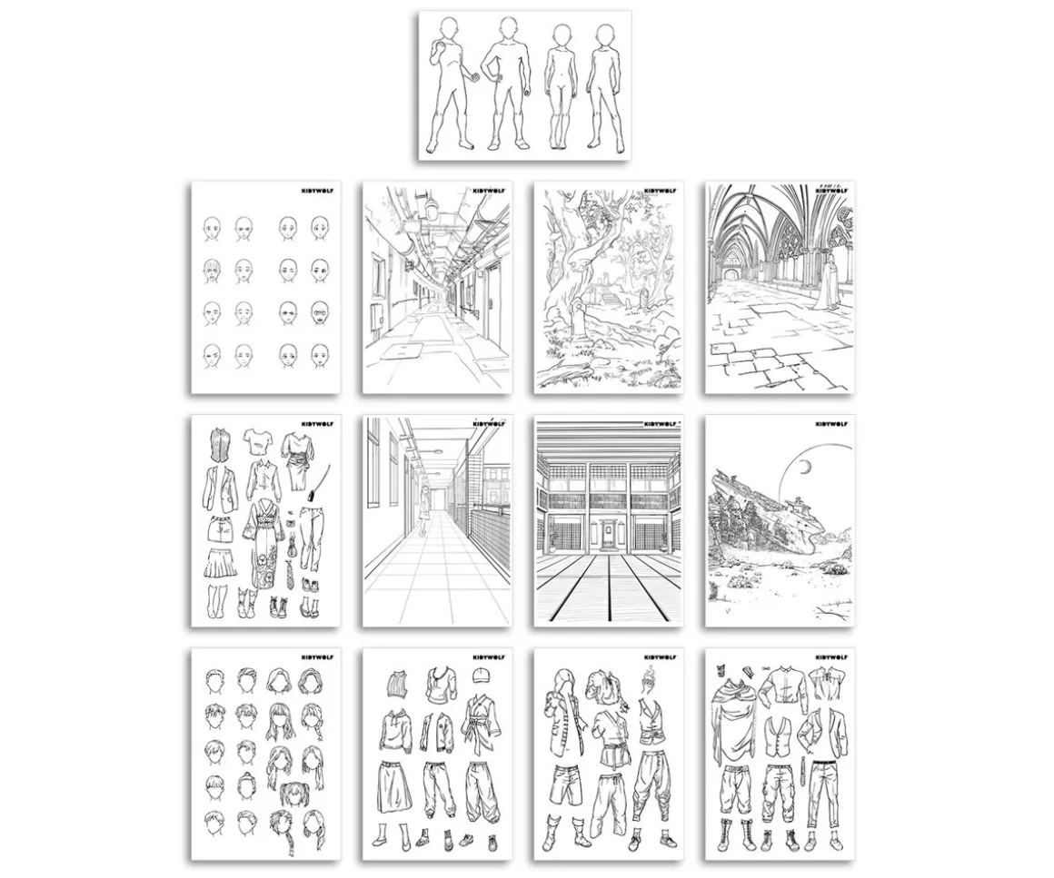 KidyDraw-Pro Azul Manga