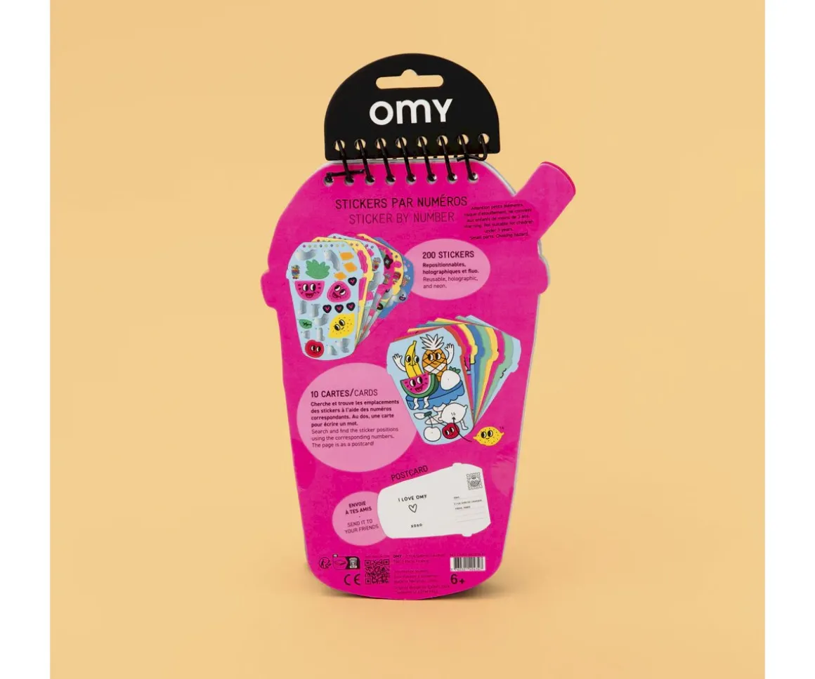 Libro de Pegatinas por Números Bubble Tea