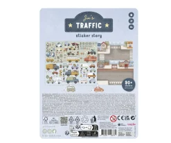 Libro de Pegatinas Reutilizables Jim y Vehículos